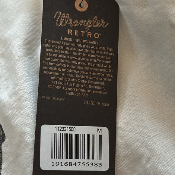 Wrangler Retro Long Sleeve T Medium NWT. - Picture 12 of 12